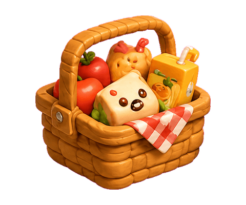 A picnic basket full of treats
